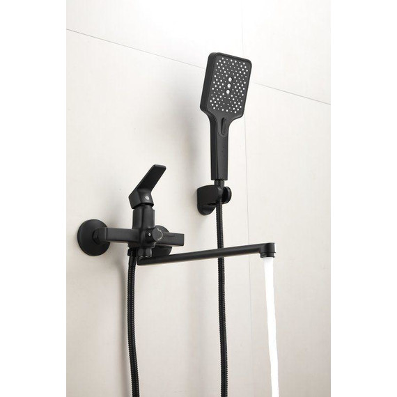 Смеситель для ванны Belz B22715-7, чёрный матовый фото 32