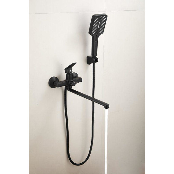 Смеситель для ванны Belz B22715-7, чёрный матовый фото 3