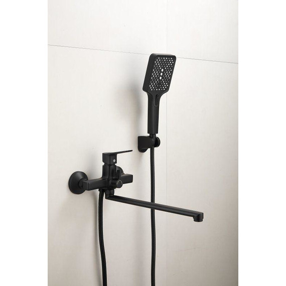 Смеситель для ванны Belz B22715-7, чёрный матовый фото 4