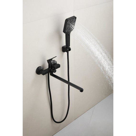 Смеситель для ванны Belz B22715-7, чёрный матовый фото 5