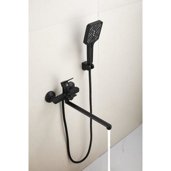 Смеситель для ванны Belz B22715-7, чёрный матовый фото 7