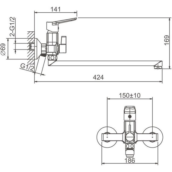 Смеситель для ванны Belz B22715 фото 46