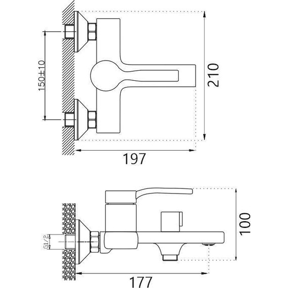 Смеситель для ванны Belz B60612 фото 18