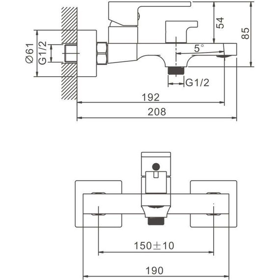 Смеситель для ванны Belz B60658 фото 44