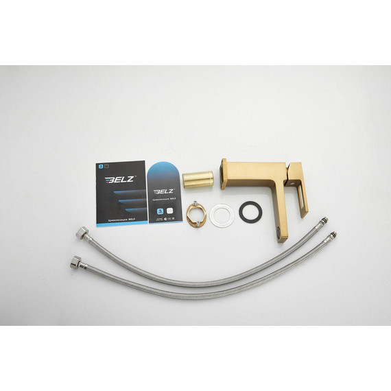 Смеситель для раковины Belz B10658-5, золото фото 6