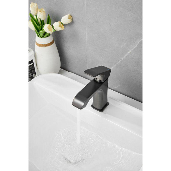 Смеситель для раковины Belz B10507-3, оружейная сталь фото 15