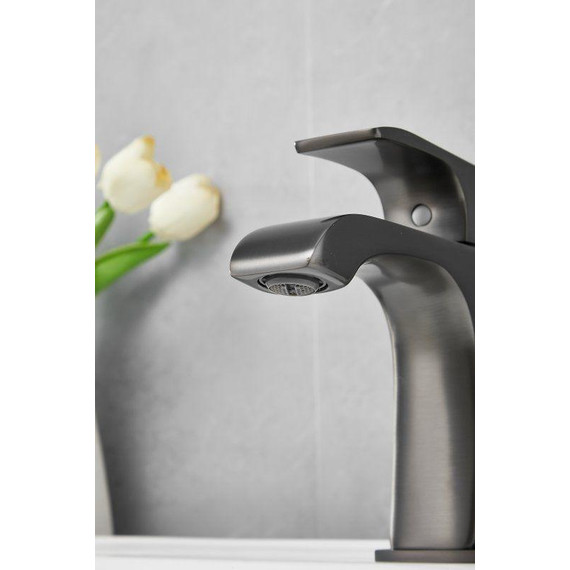 Смеситель для раковины Belz B10507-3, оружейная сталь фото 17