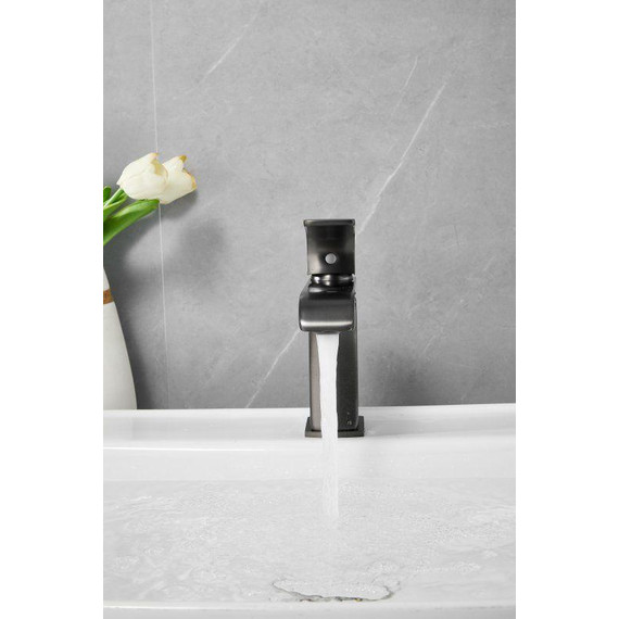 Смеситель для раковины Belz B10507-3, оружейная сталь фото 19