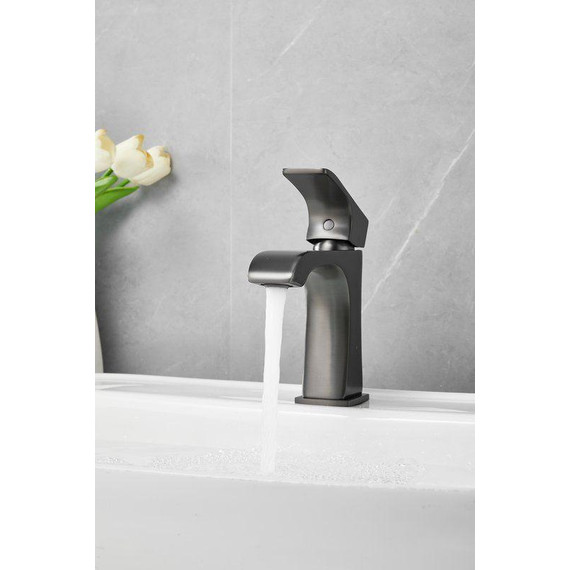 Смеситель для раковины Belz B10507-3, оружейная сталь фото 21