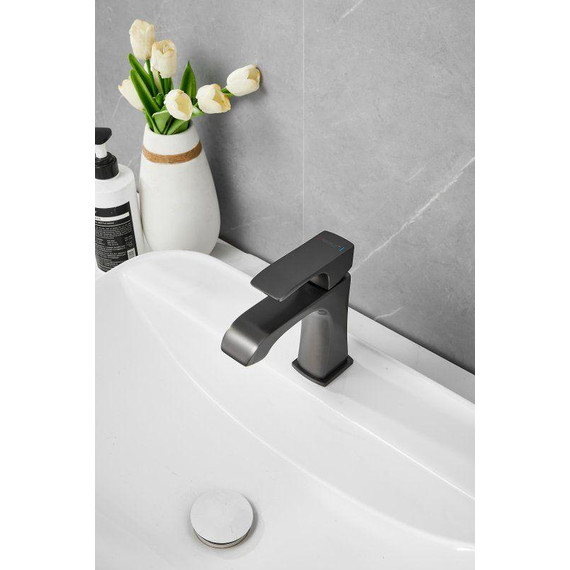 Смеситель для раковины Belz B10507-3, оружейная сталь фото 23