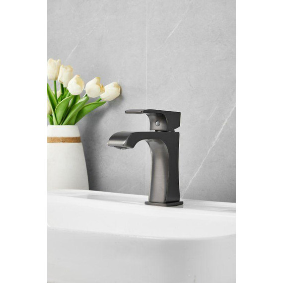 Смеситель для раковины Belz B10507-3, оружейная сталь фото 6