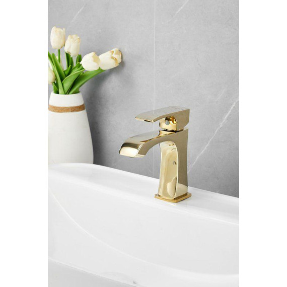 Смеситель для раковины Belz B10507-5, золото фото 7