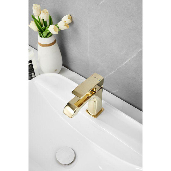 Смеситель для раковины Belz B10507-5, золото фото 3