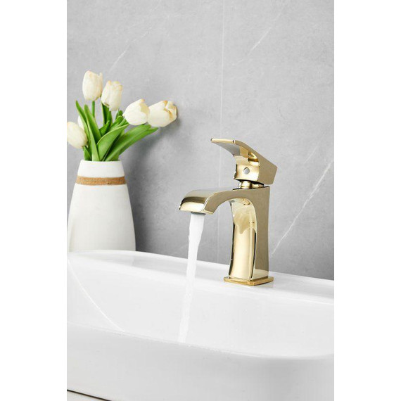 Смеситель для раковины Belz B10507-5, золото фото 5