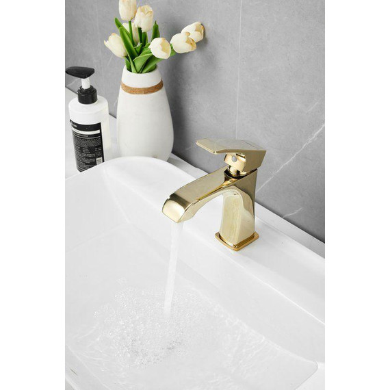 Смеситель для раковины Belz B10507-5, золото фото 13