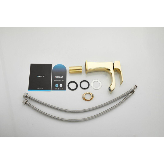 Смеситель для раковины Belz B10507-5, золото фото 17