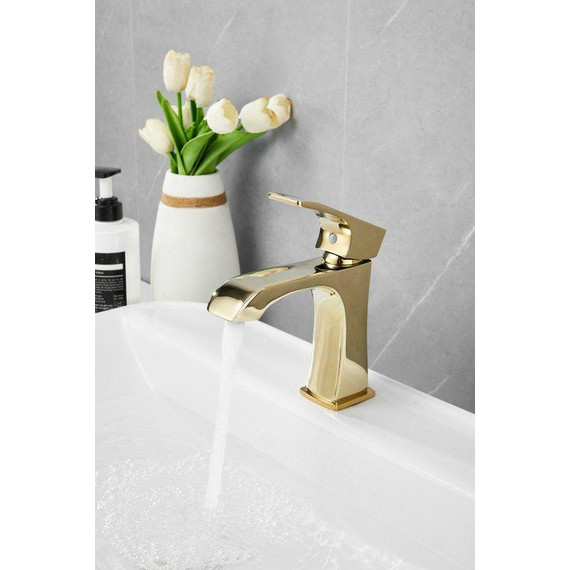 Смеситель для раковины Belz B10507-5, золото фото 25