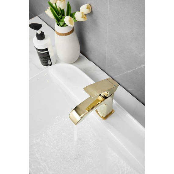 Смеситель для раковины Belz B10507-5, золото фото 26