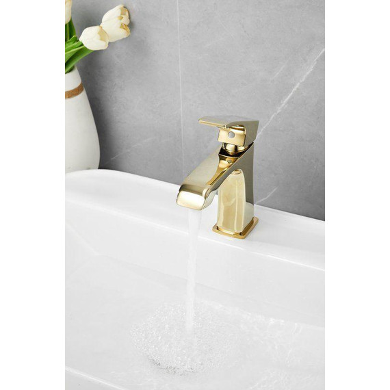 Смеситель для раковины Belz B10507-5, золото фото 12