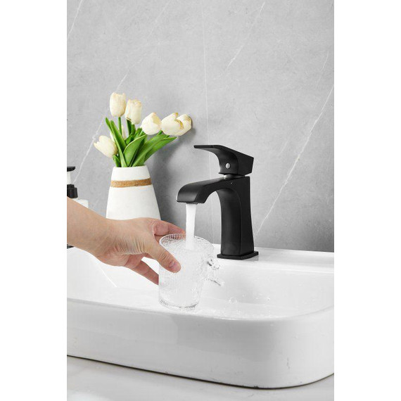 Смеситель для раковины Belz B10507-7, чёрный фото 15