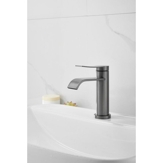 Смеситель для раковины Belz B10812-3, оружейная сталь фото 19