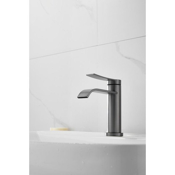 Смеситель для раковины Belz B10812-3, оружейная сталь фото 21