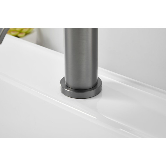 Смеситель для раковины Belz B10812-3, оружейная сталь фото 23