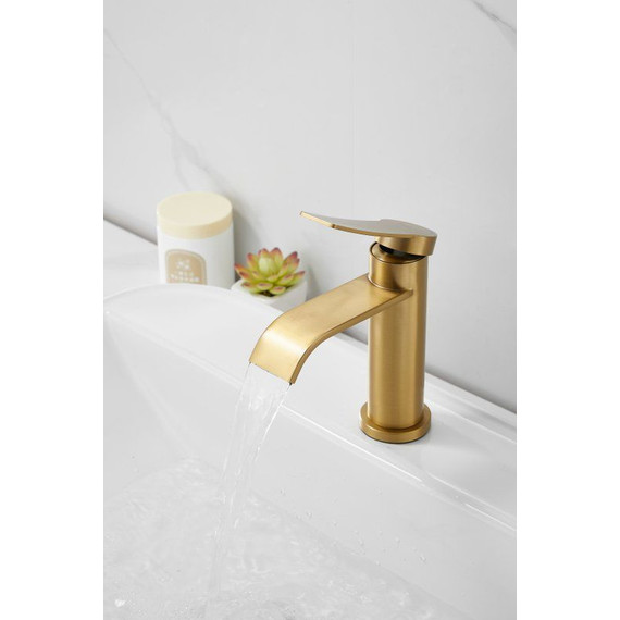 Смеситель для раковины Belz B10812-5, золото фото 21