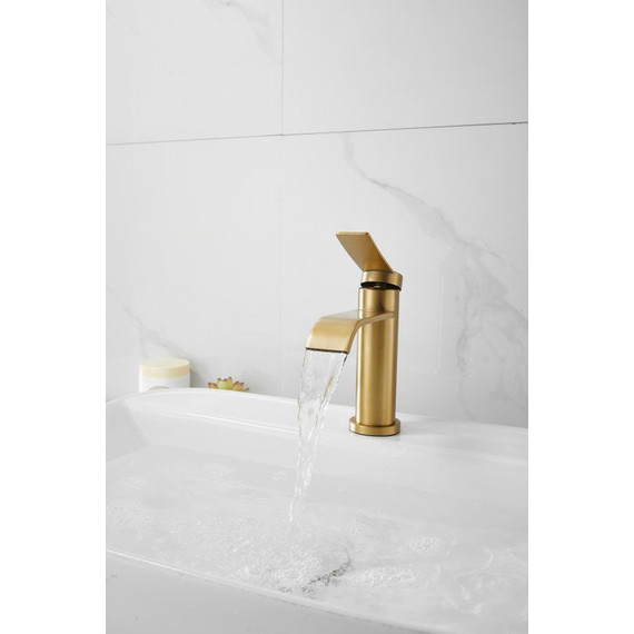 Смеситель для раковины Belz B10812-5, золото фото 2