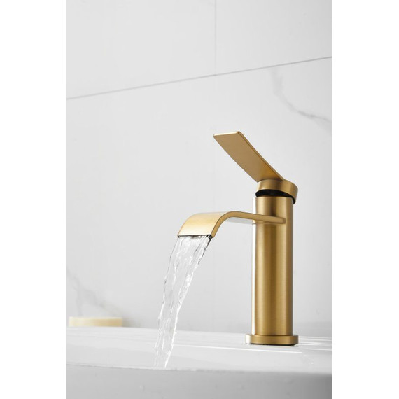 Смеситель для раковины Belz B10812-5, золото фото 9