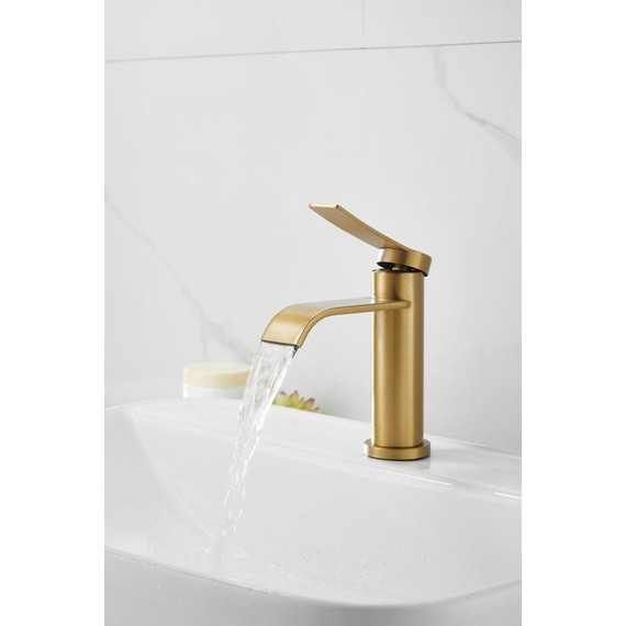 Смеситель для раковины Belz B10812-5, золото фото 8