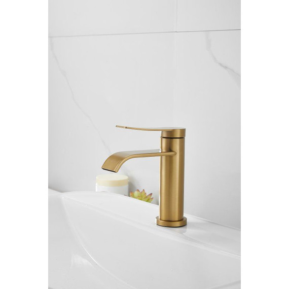 Смеситель для раковины Belz B10812-5, золото фото 10