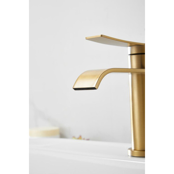 Смеситель для раковины Belz B10812-5, золото фото 11