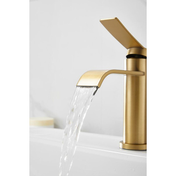 Смеситель для раковины Belz B10812-5, золото фото 14