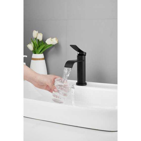 Смеситель для раковины Belz B10812-7, чёрный фото 22