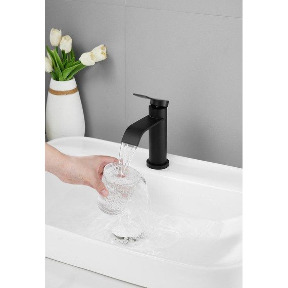 Смеситель для раковины Belz B10812-7, чёрный фото 2