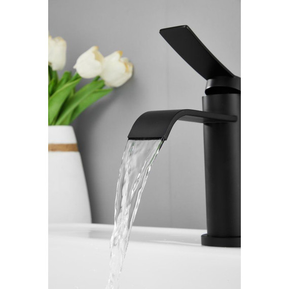 Смеситель для раковины Belz B10812-7, чёрный фото 3
