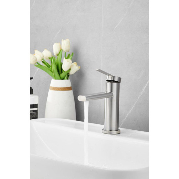 Смеситель для раковины Belz B10813-1, сатин фото 6