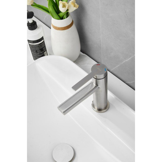 Смеситель для раковины Belz B10813-1, сатин фото 10