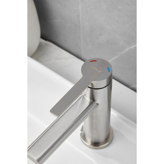 Смеситель для раковины Belz B10813-1, сатин фото 12