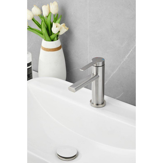 Смеситель для раковины Belz B10813-1, сатин фото 17