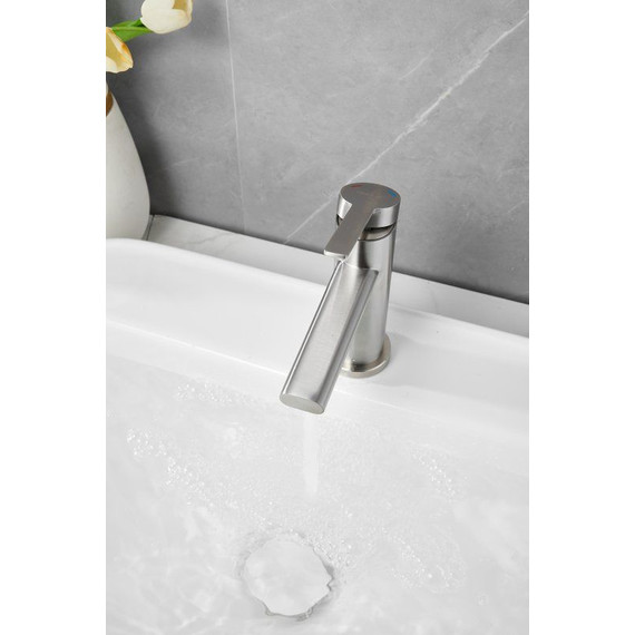 Смеситель для раковины Belz B10813-1, сатин фото 14