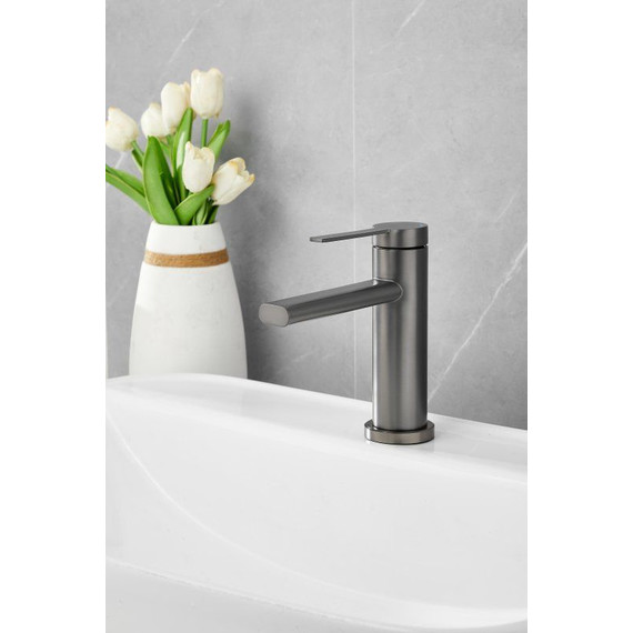 Смеситель для раковины Belz B10813-3, оружейная сталь фото 8