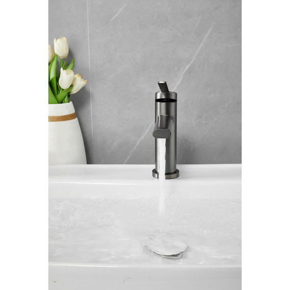 Смеситель для раковины Belz B10813-3, оружейная сталь фото 12