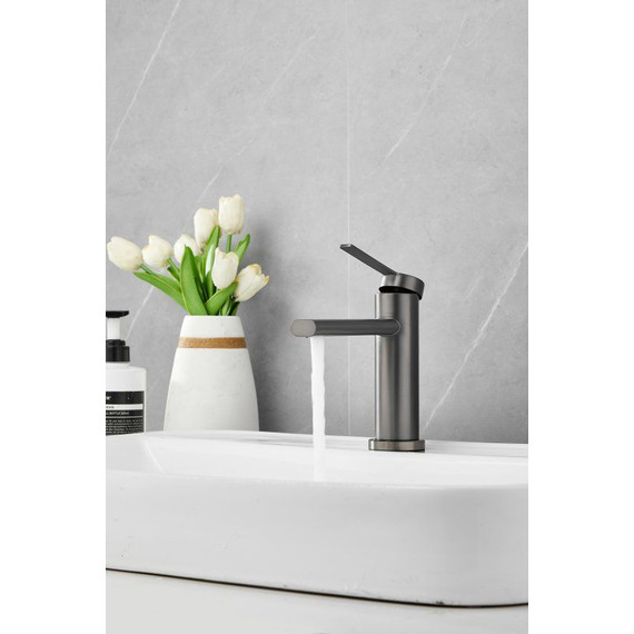 Смеситель для раковины Belz B10813-3, оружейная сталь фото 2