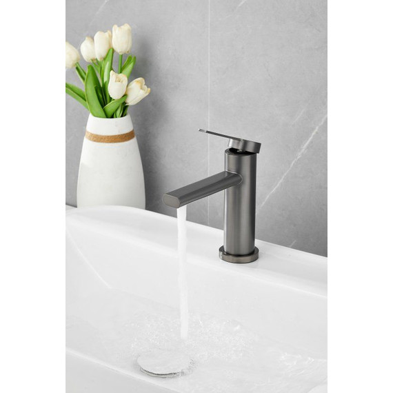 Смеситель для раковины Belz B10813-3, оружейная сталь фото 5