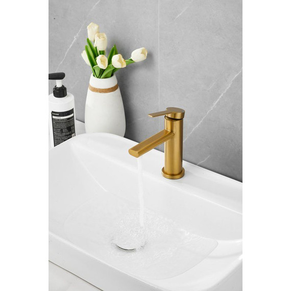 Смеситель для раковины Belz B10813-5, золото фото 7