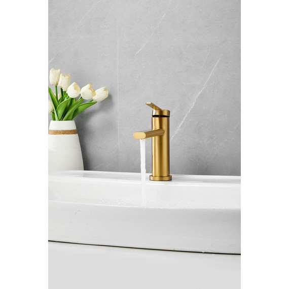 Смеситель для раковины Belz B10813-5, золото фото 11