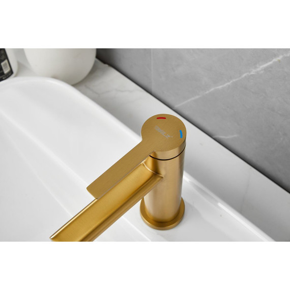 Смеситель для раковины Belz B10813-5, золото фото 14