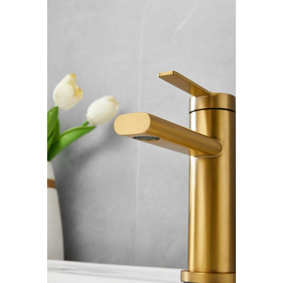 Смеситель для раковины Belz B10813-5, золото фото 16